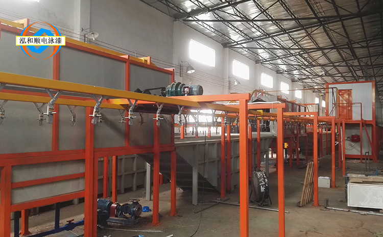 爬坡軌道電泳生產線